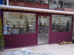 Fermuarlı Şeffaf Mika Branda izmir