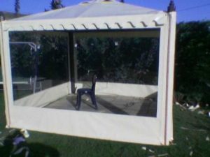 Portatif Kış Bahçesi şeffaf branda